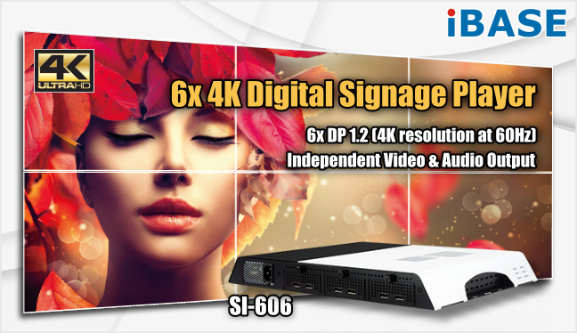  SI-606 six (6) DP1.2 digital signage player